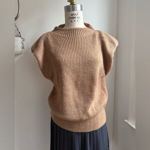 Babaton Camel Crew Neck Sweater